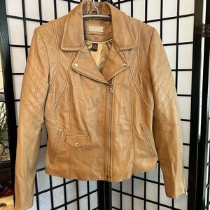 Danier Camel Leather Jacket